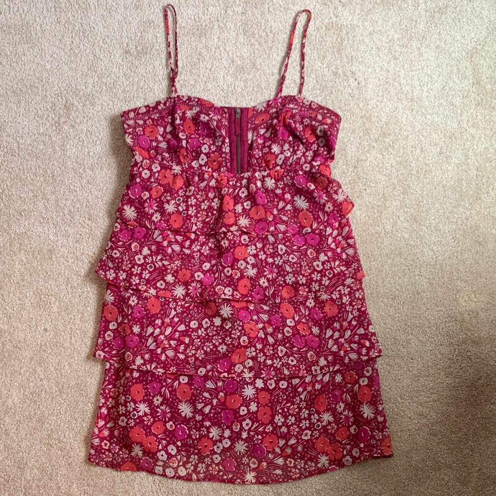 American Eagle Outfitters Floral Mini Dress - Red and Pink